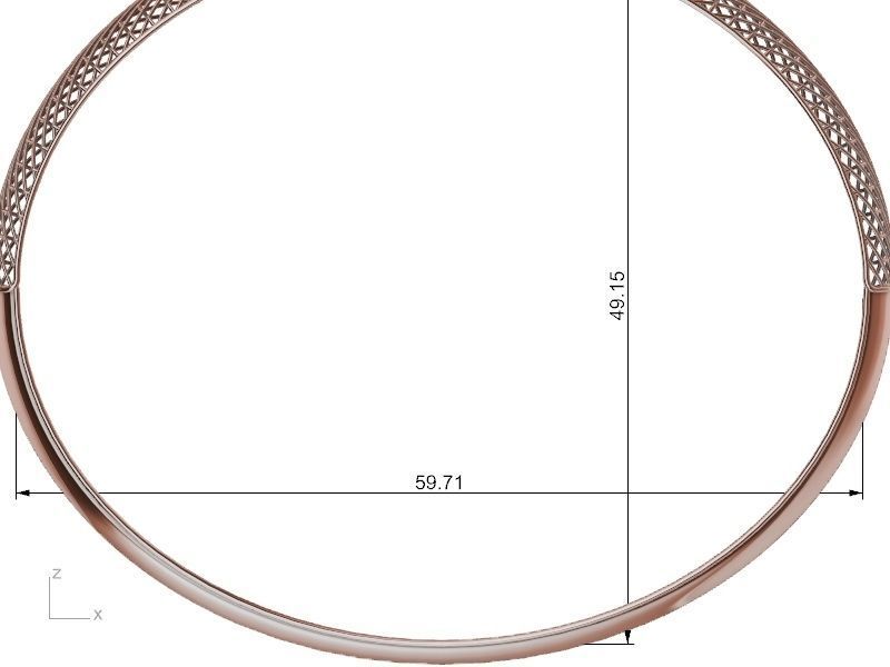 stylish lightweight JALI BRACELET stl verified 3D print model_16