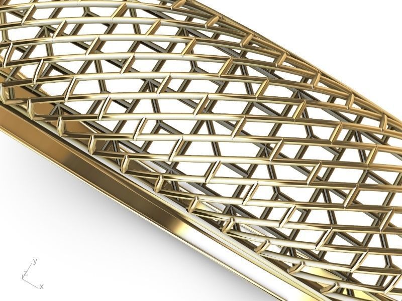 stylish lightweight JALI BRACELET stl verified 3D print model_1