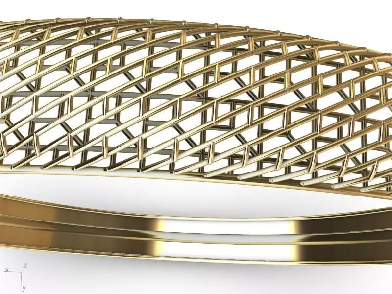 stylish lightweight JALI BRACELET stl verified 3D print model_0