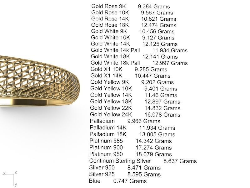 stylish lightweight JALI BRACELET stl verified 3D print model_3