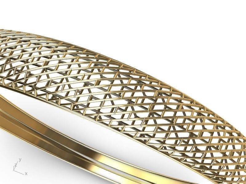 stylish lightweight JALI BRACELET stl verified 3D print model_12