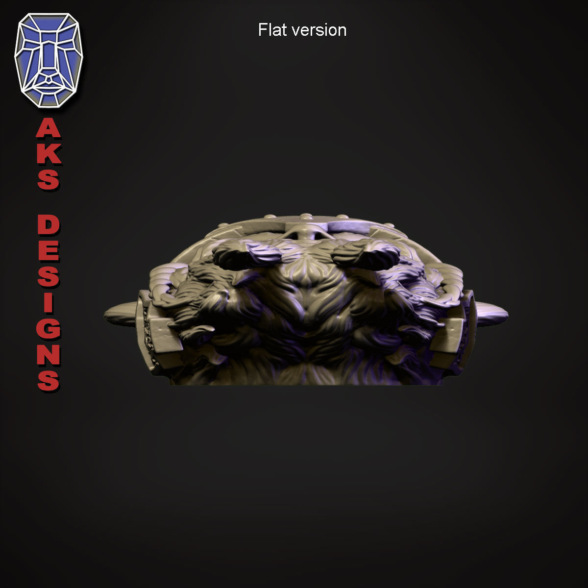 Ancient viking Warrior Bas relief Wall decor 3D print model_18