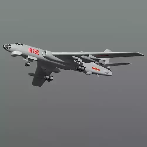 Chinese Air Force Xian H-6 3D model