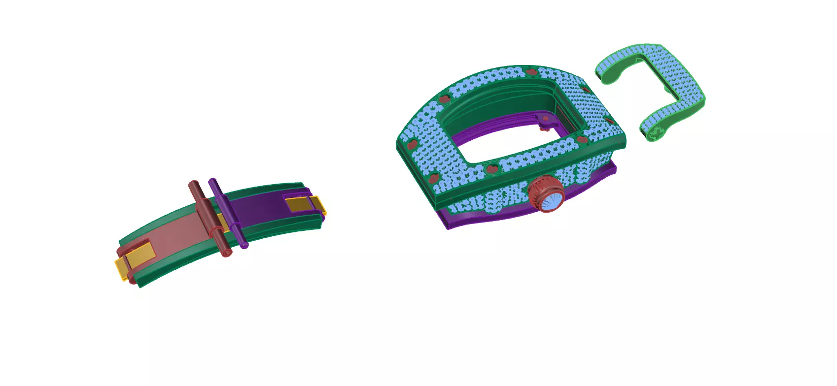 watch pair of shoes and belt 3D print model_0