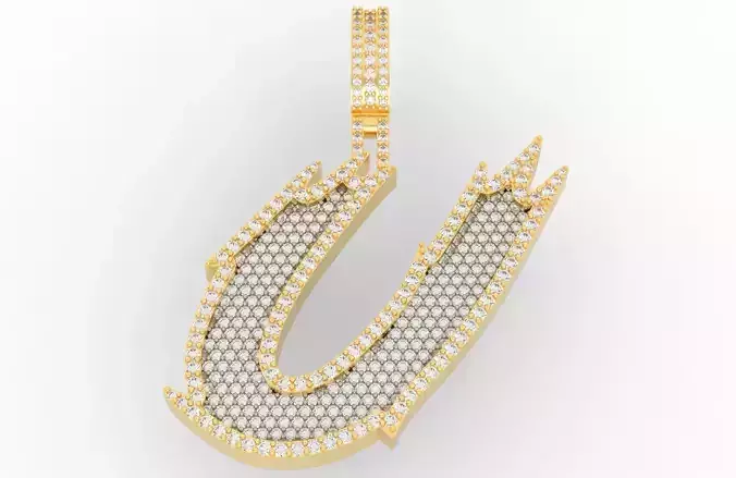 U Font Pendant