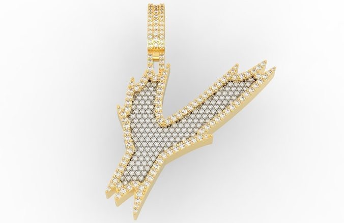 Y Font Pendant 3D print model