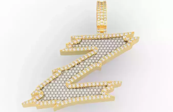 Z Font Pendant