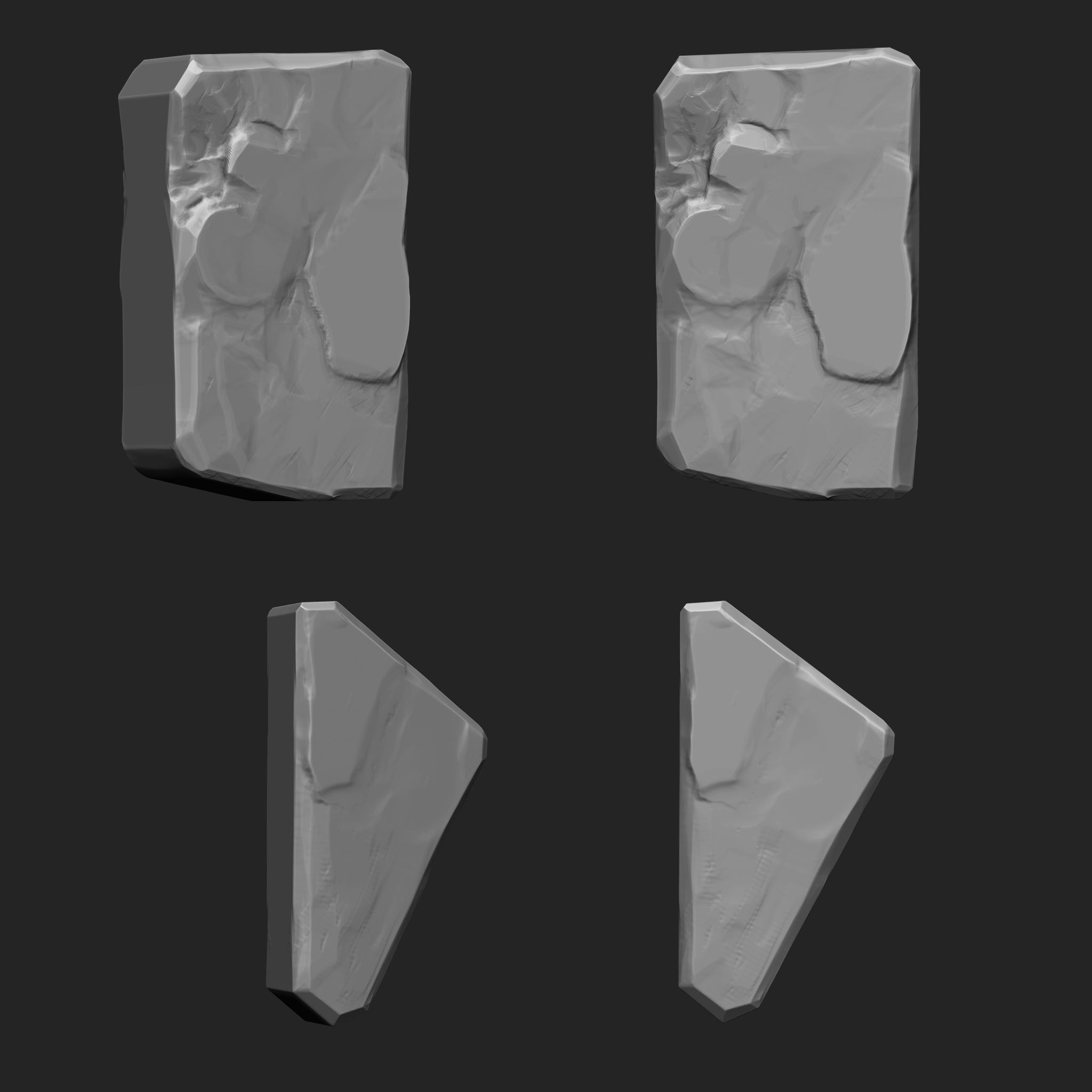 Stylized Stone IMM Brushes 50 in one Vol 4 3D model_2