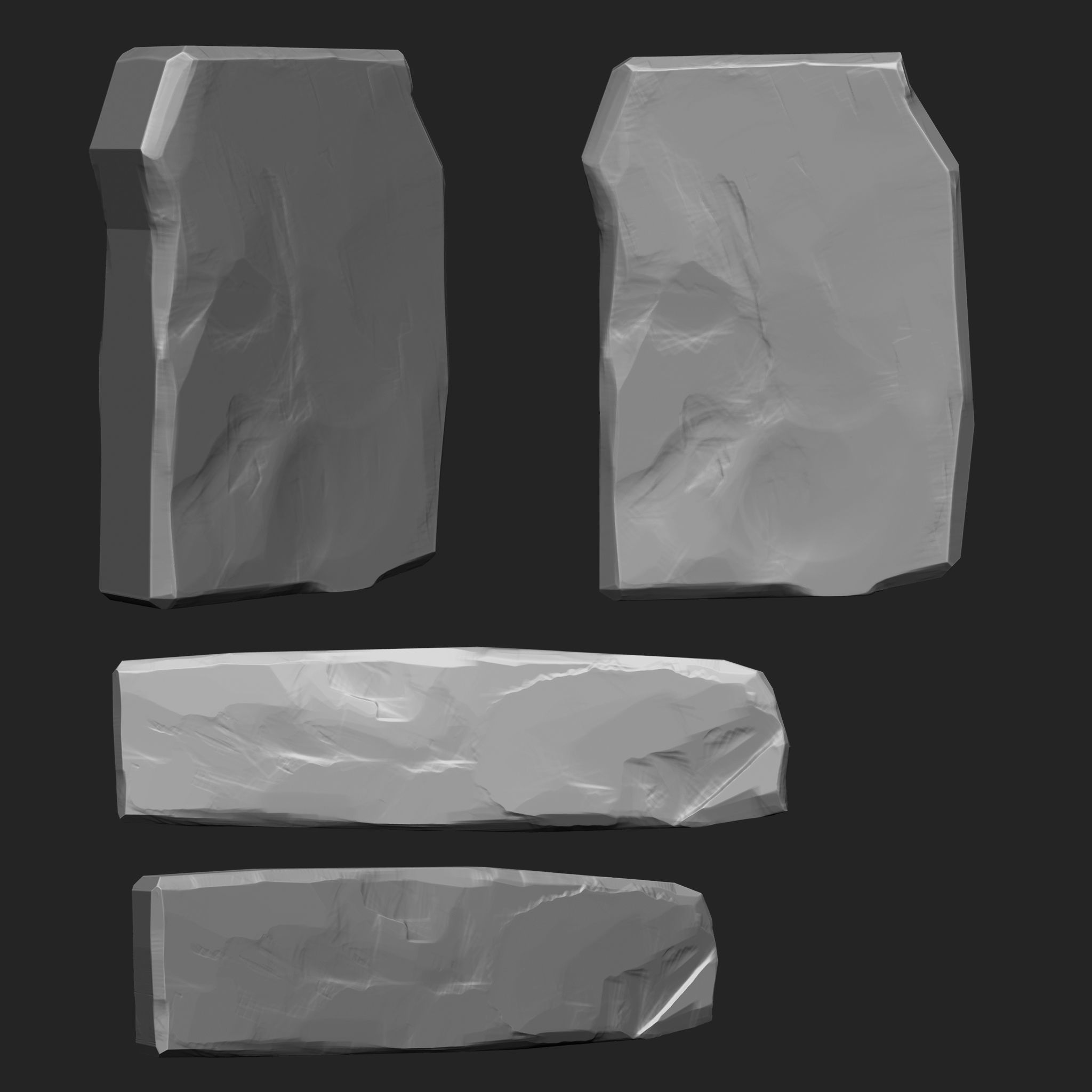 Stylized Stone IMM Brushes 50 in one Vol 4 3D model_20