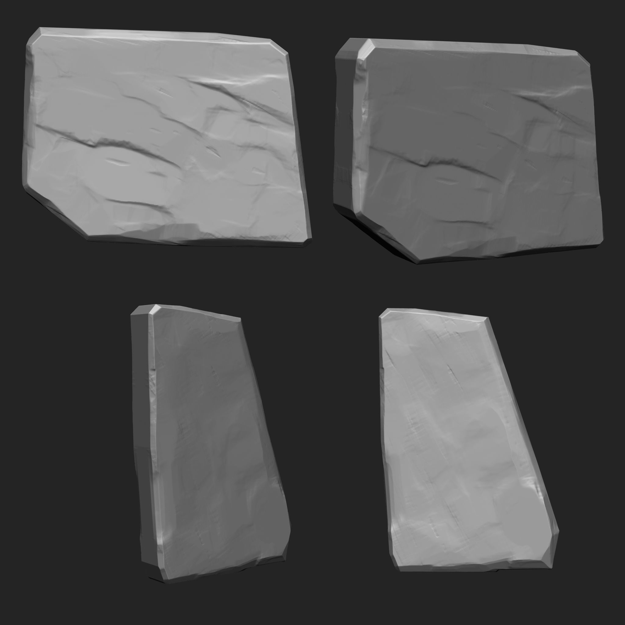 Stylized Stone IMM Brushes 50 in one Vol 4 3D model_25