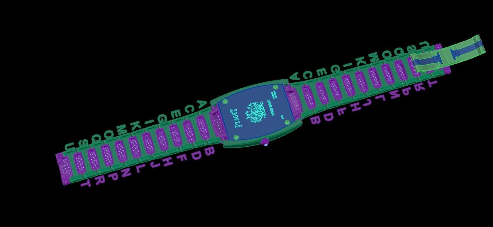 watch with lights 3D print model_1