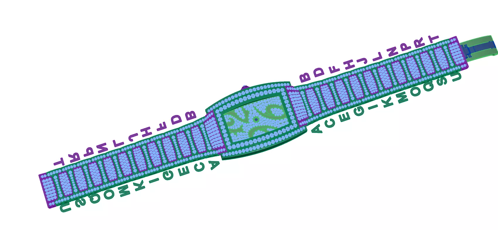 watch with lights 3D print model_0