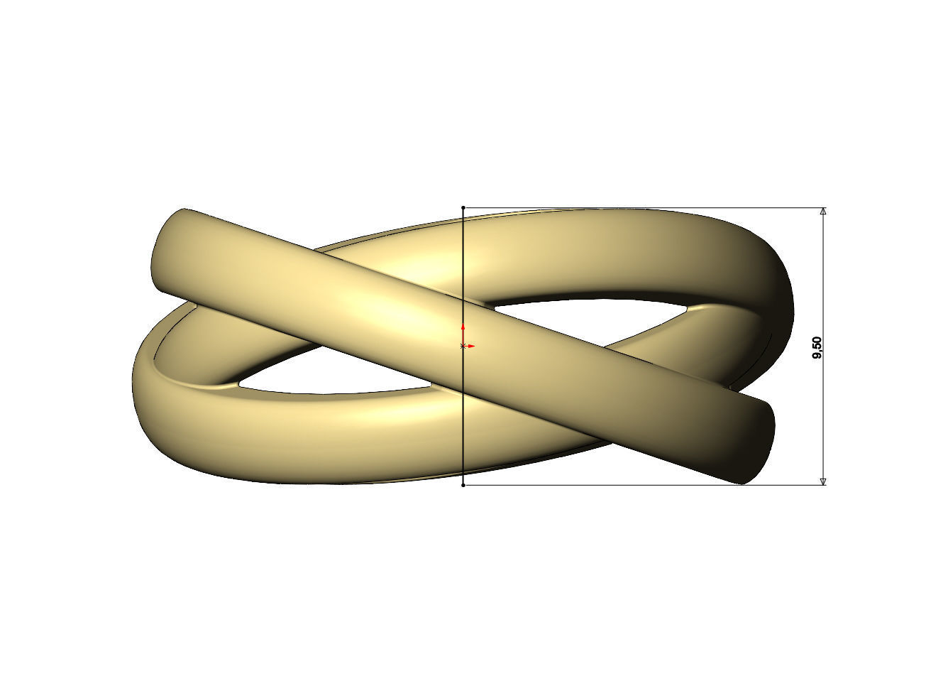 Open work overlapping rings fashion band US sizes 5to9 3D print model_8