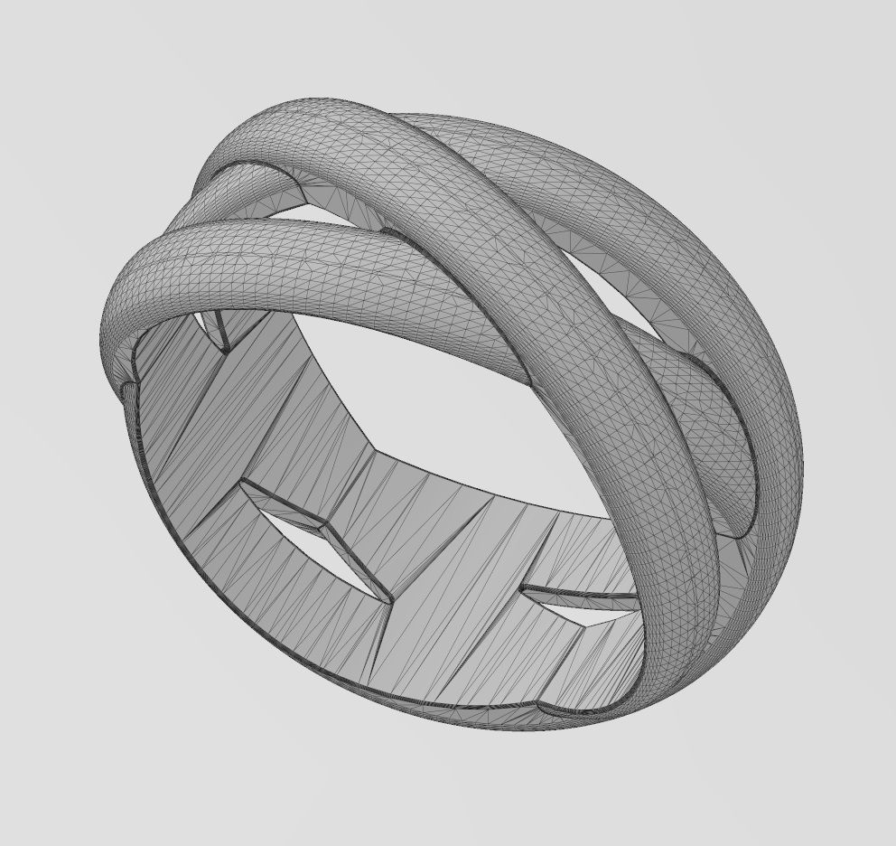 Open work overlapping rings fashion band US sizes 5to9 3D print model_14