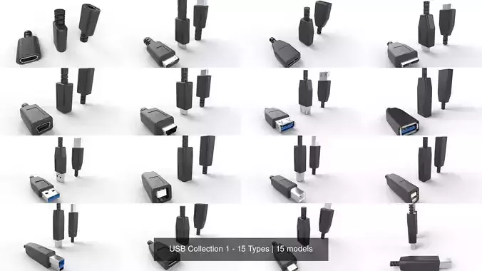 USB Collection 1 - 15 Types 
