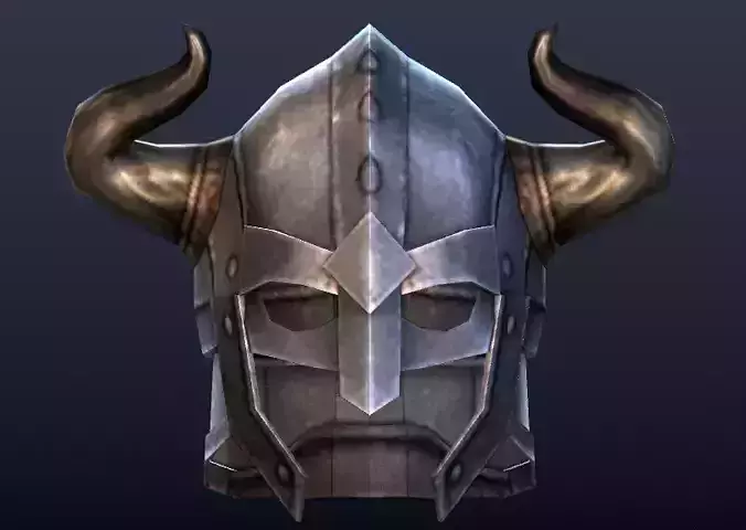 Futuristic Viking Helmet