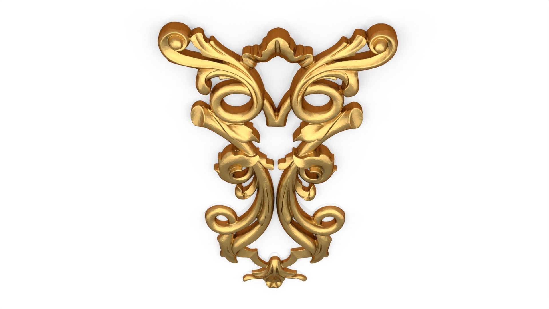 Classic decor ornament 130 3D model_4