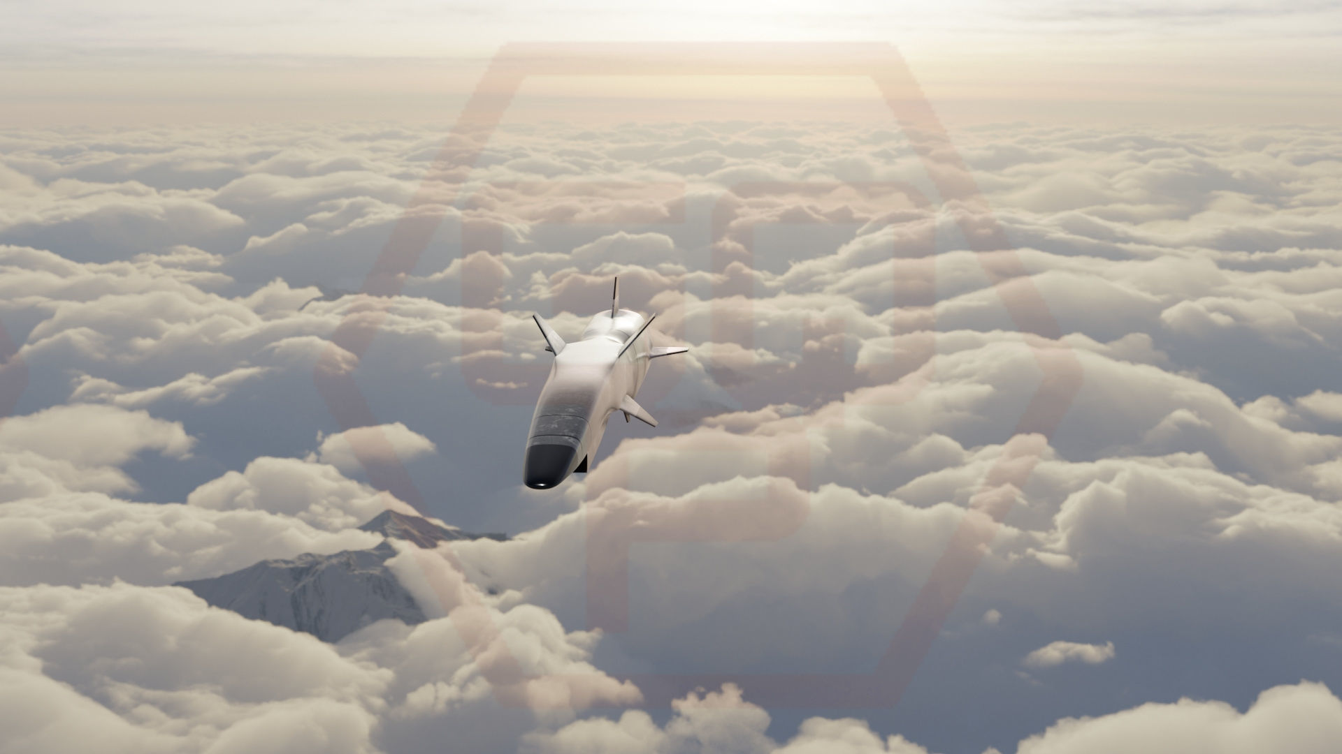 HYPERSONIC ROCKET Low-poly 3D model_7