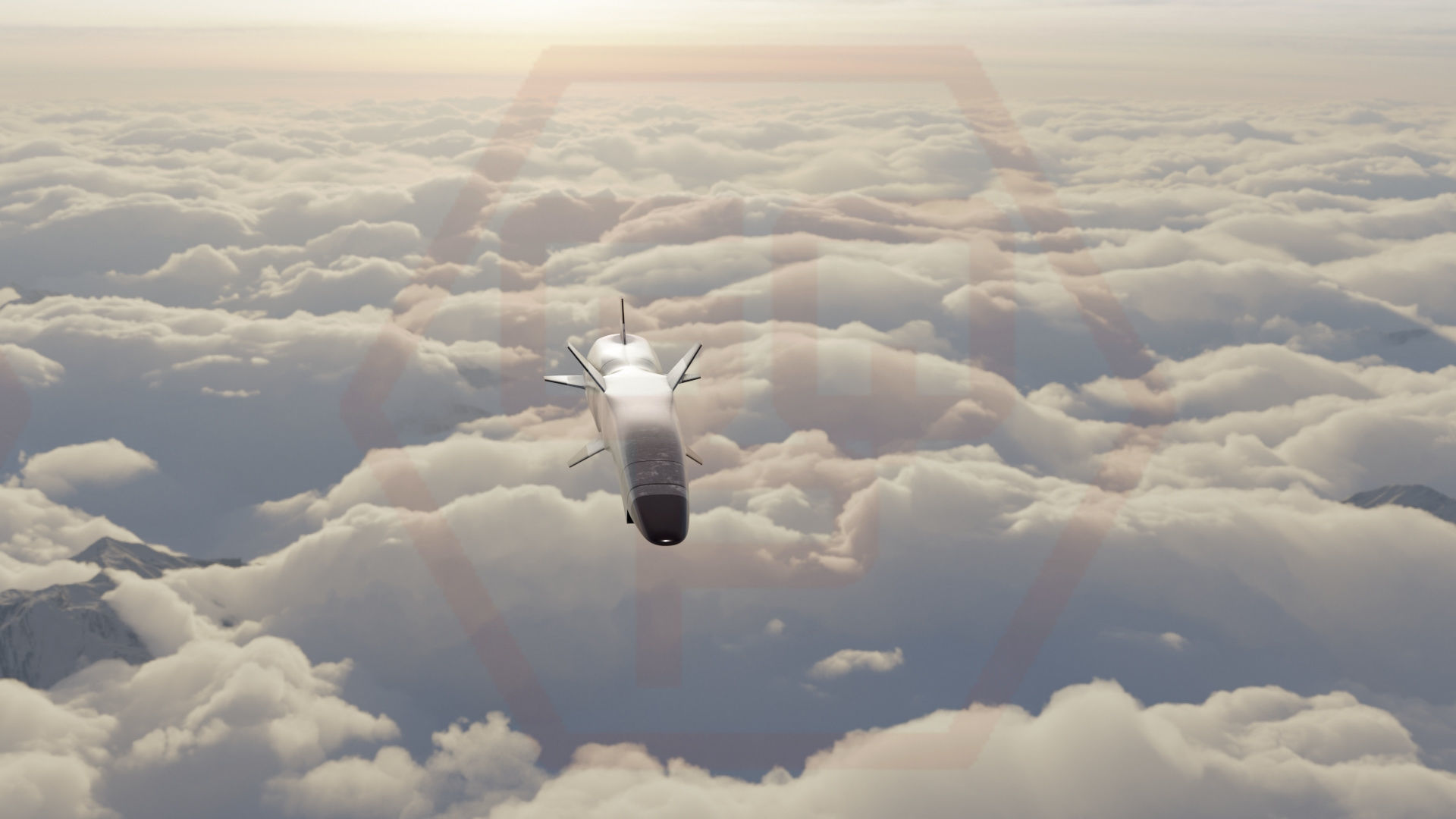 HYPERSONIC ROCKET Low-poly 3D model_8