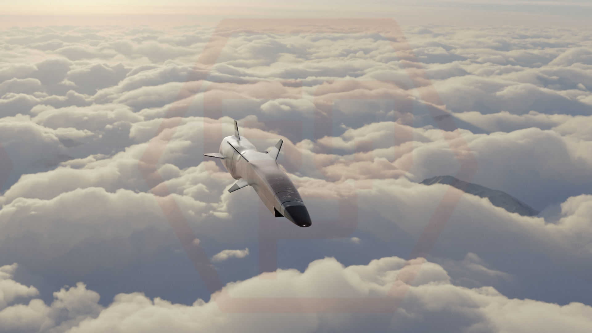 HYPERSONIC ROCKET Low-poly 3D model_9