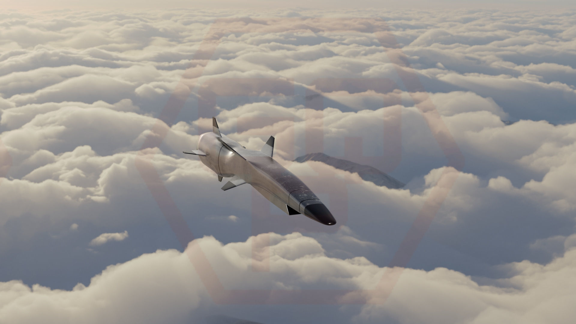 HYPERSONIC ROCKET Low-poly 3D model_10