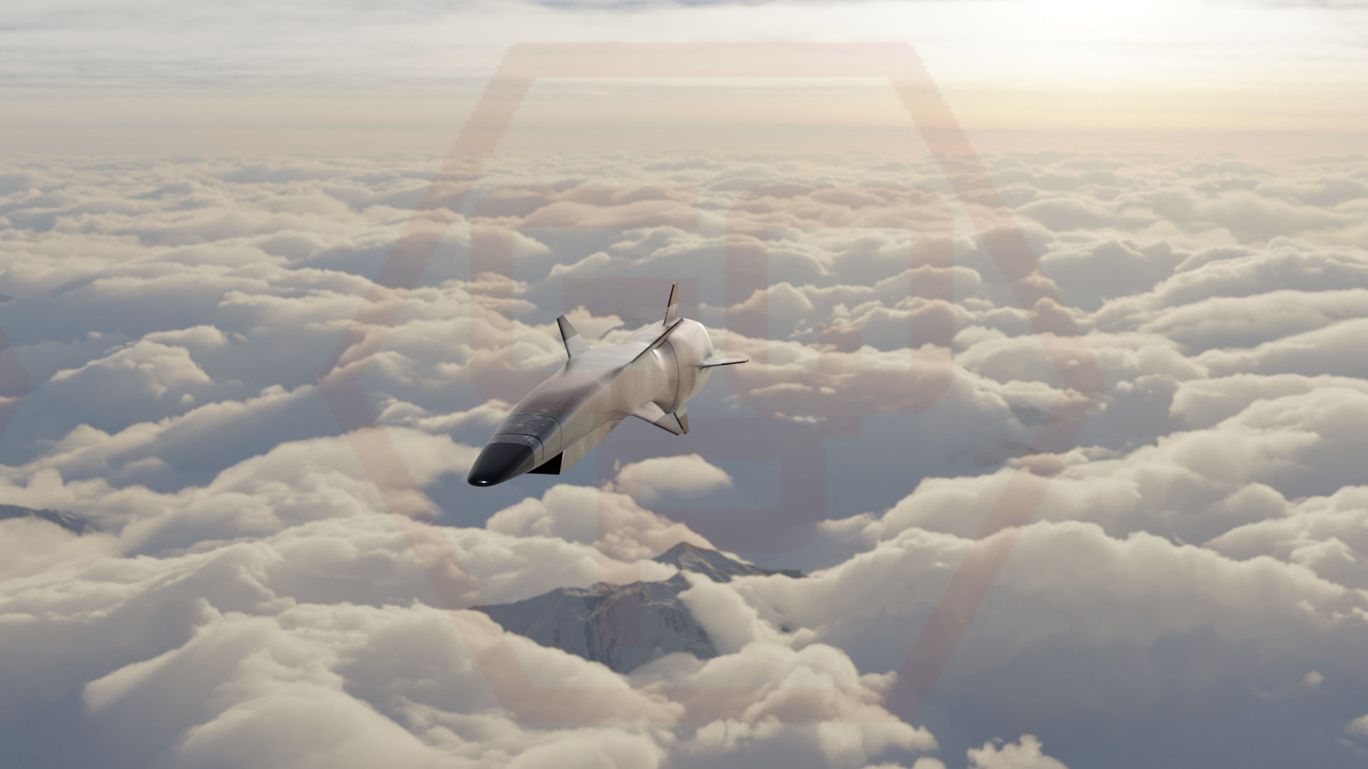 HYPERSONIC ROCKET Low-poly 3D model_6