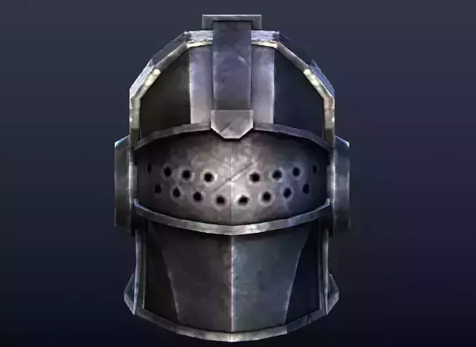 Futuristic Medieval Helmet