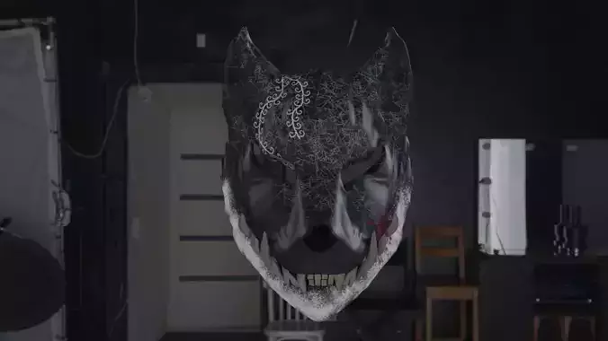 wolf mask darck