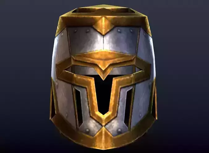 Futuristic Medieval Helmet