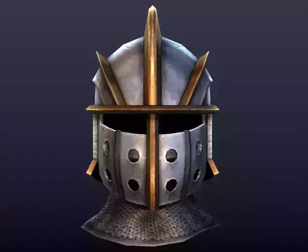Futuristic Medieval Helmet