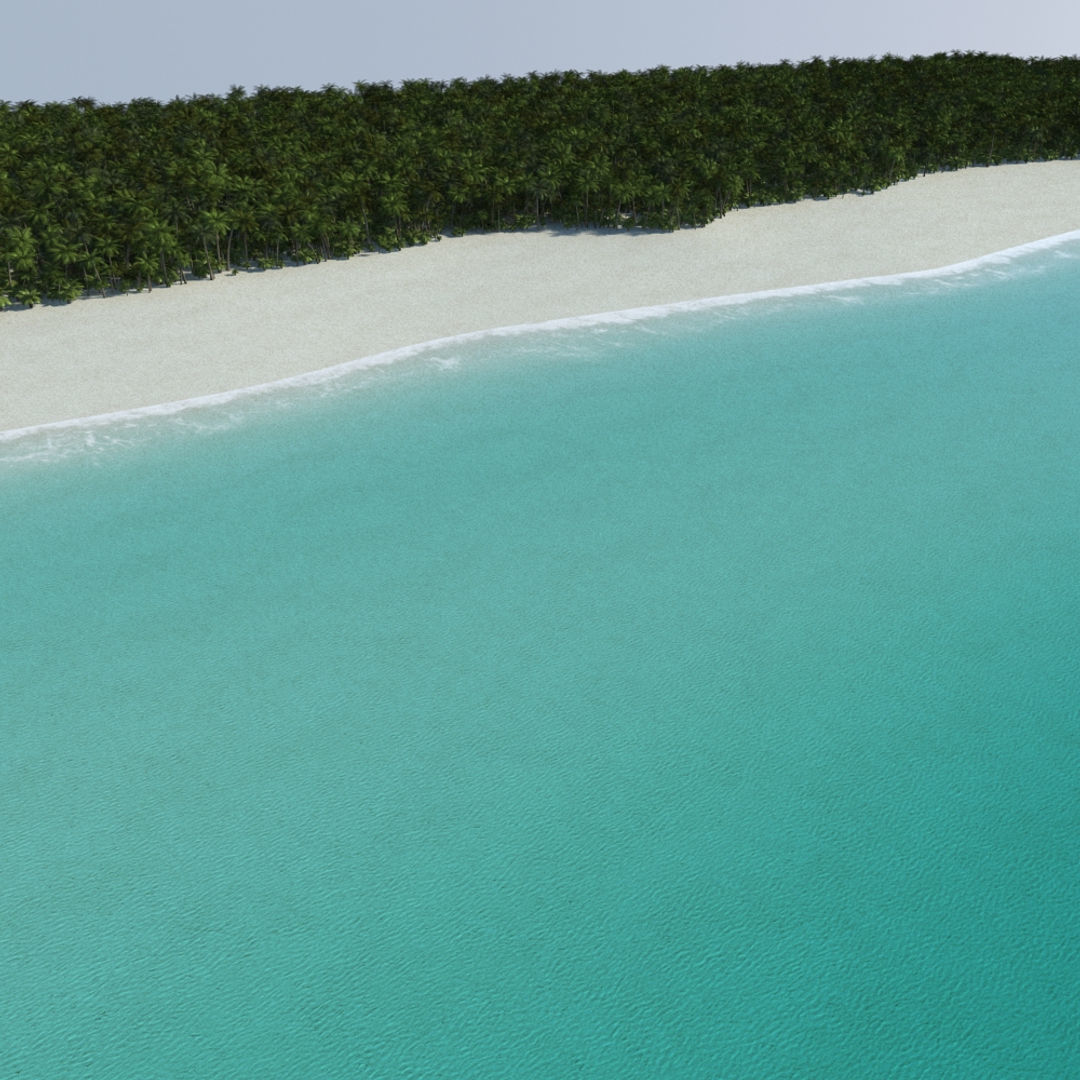 Holiday Beach Hut Scene 3D model_22