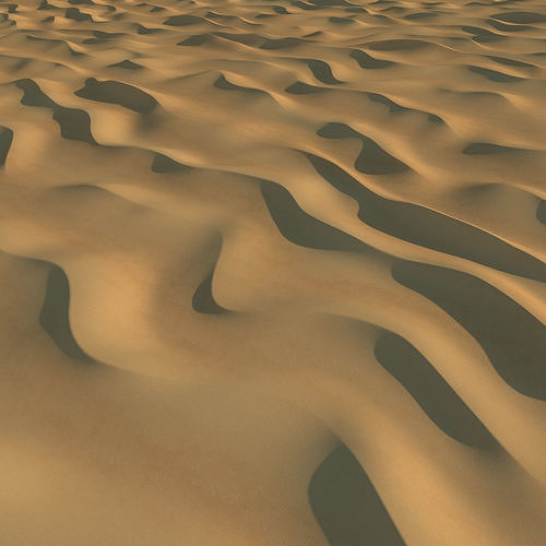 Desert Sand Dunes 5 3D model