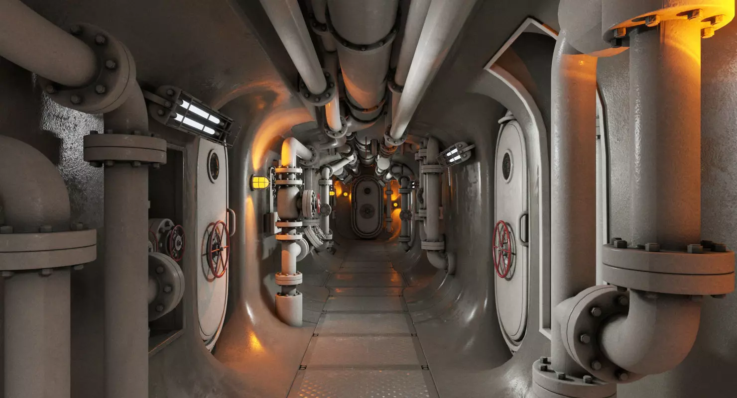 Submarine Corridor 002 3D model