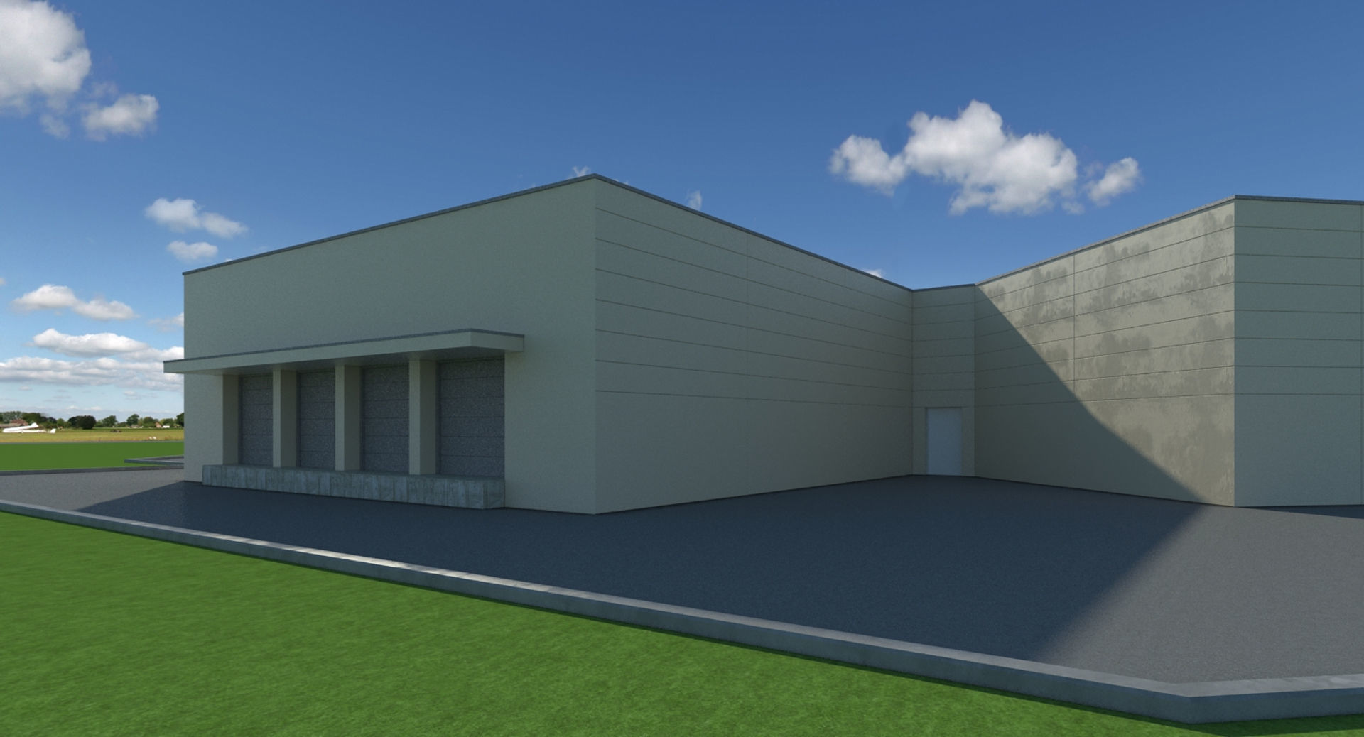 Walmart Supercenter Retail Lot 3D model_16