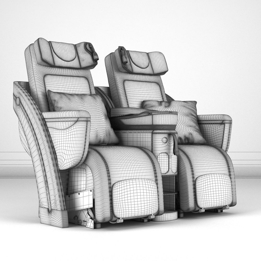 Lufthansa Business Class Seat 3D model_8