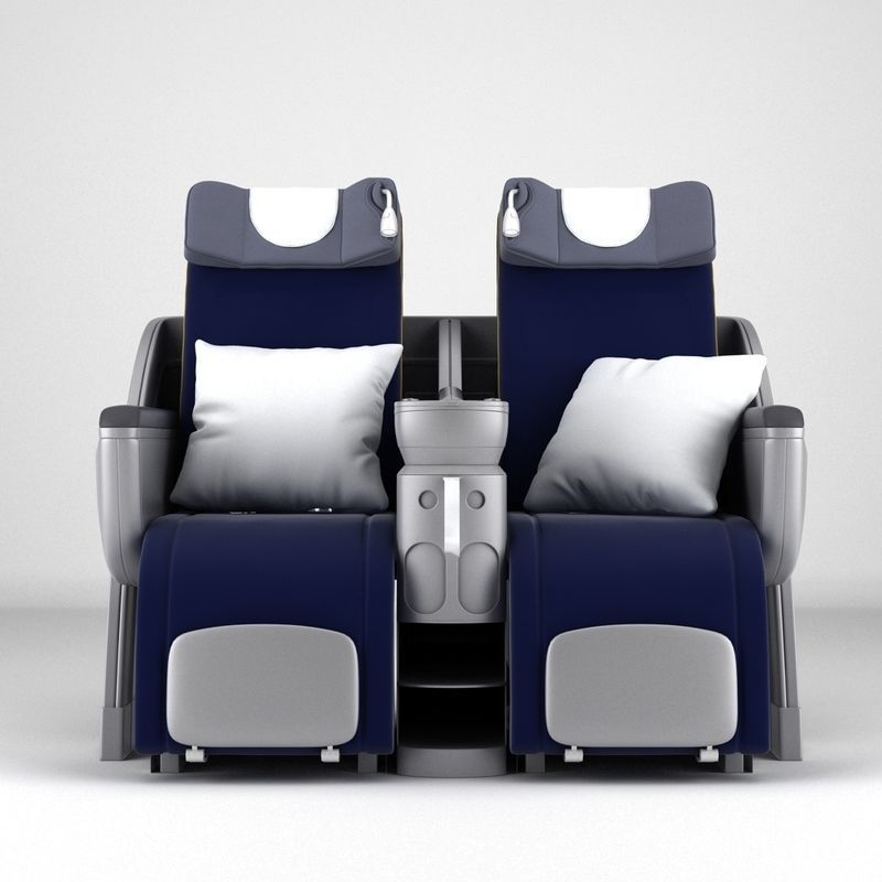 Lufthansa Business Class Seat 3D model_2
