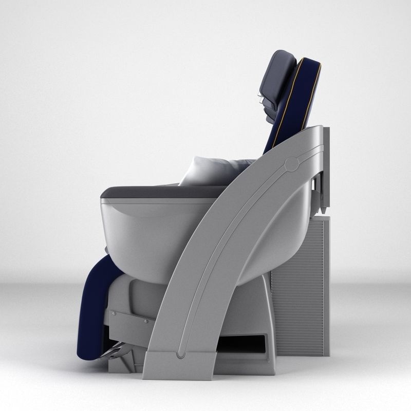Lufthansa Business Class Seat 3D model_4