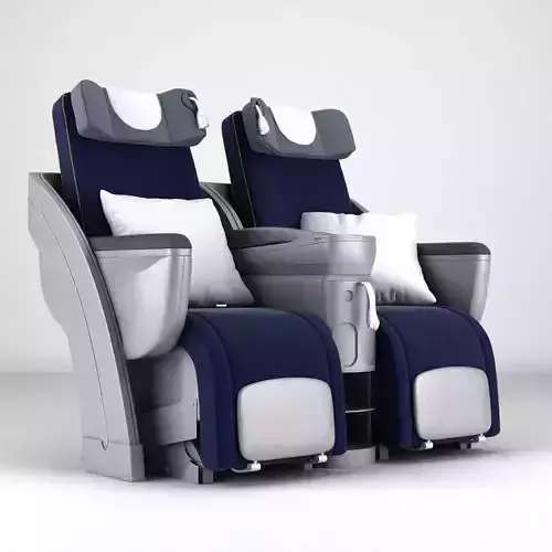 Lufthansa Business Class Seat 3D model Lufthansa Business Class Seat 3D model