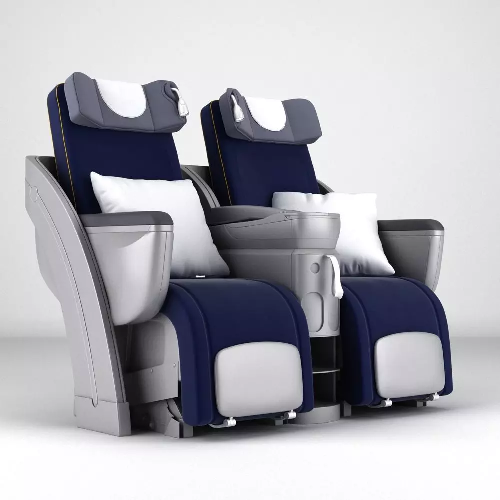 Lufthansa Business Class Seat 3D model_0