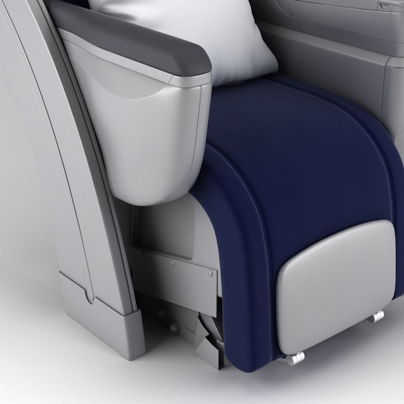 Lufthansa Business Class Seat 3D model_7