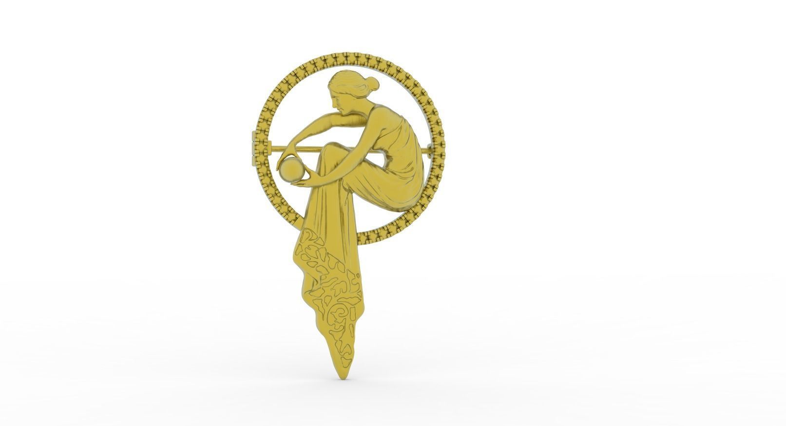 Brooches  Rene Lalique  3D print model_3