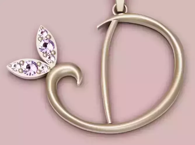 D word pendant 