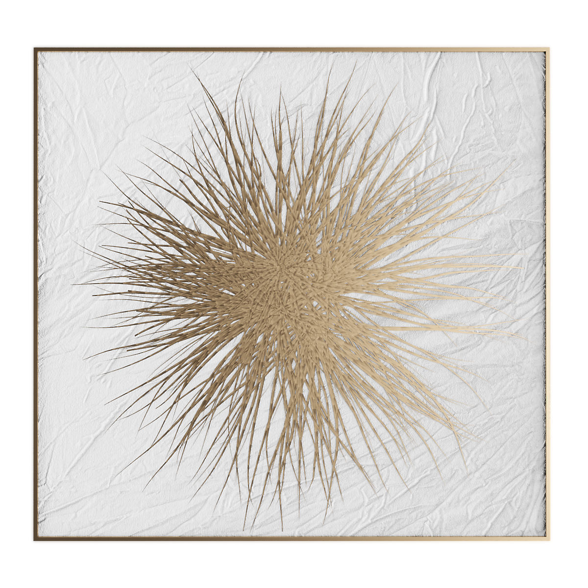 Pictures883 gold starburst wall art Low-poly 3D model_3