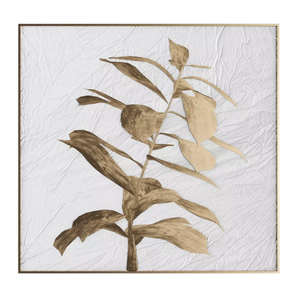 Pictures883 gold starburst wall art Low-poly 3D model_0