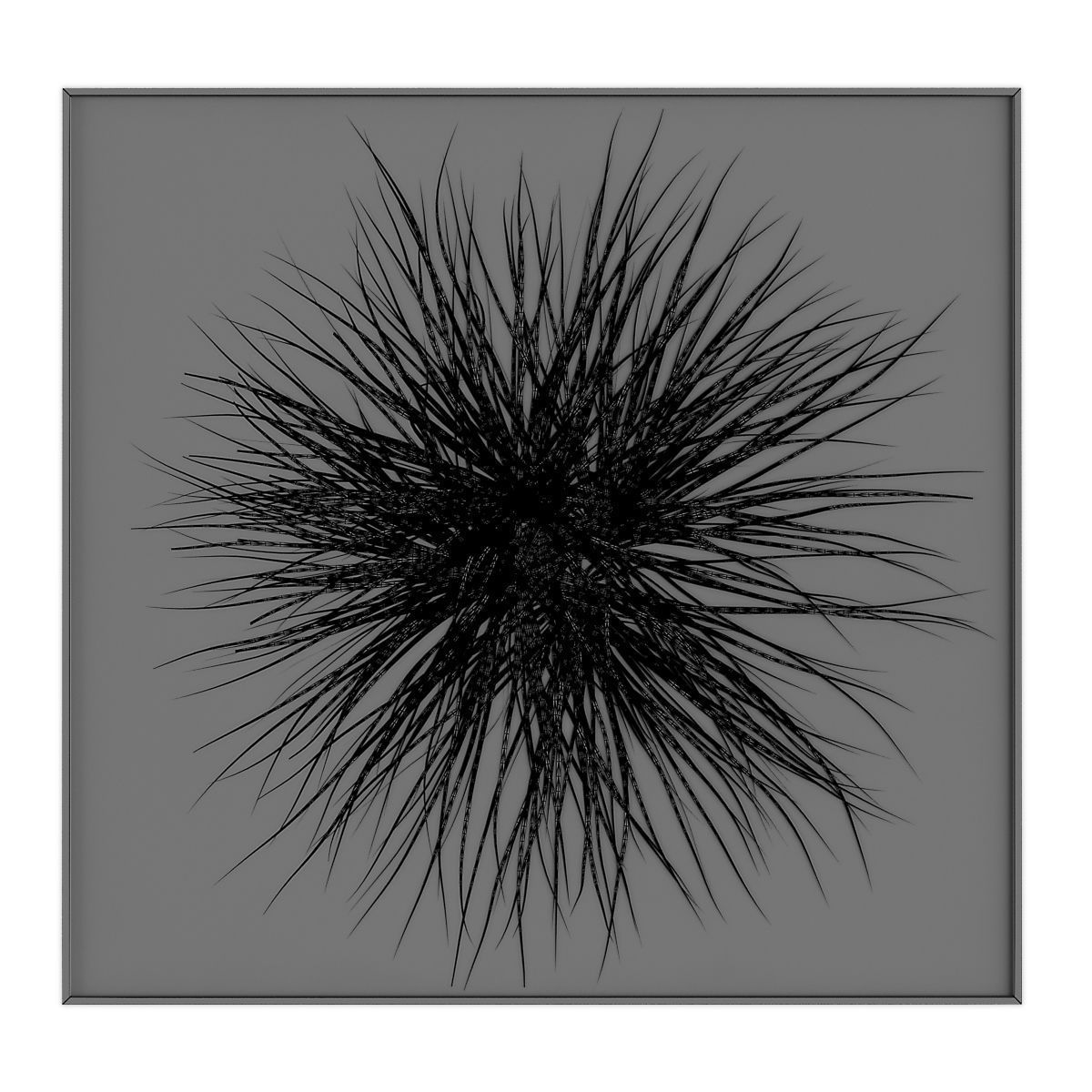 Pictures883 gold starburst wall art Low-poly 3D model_5