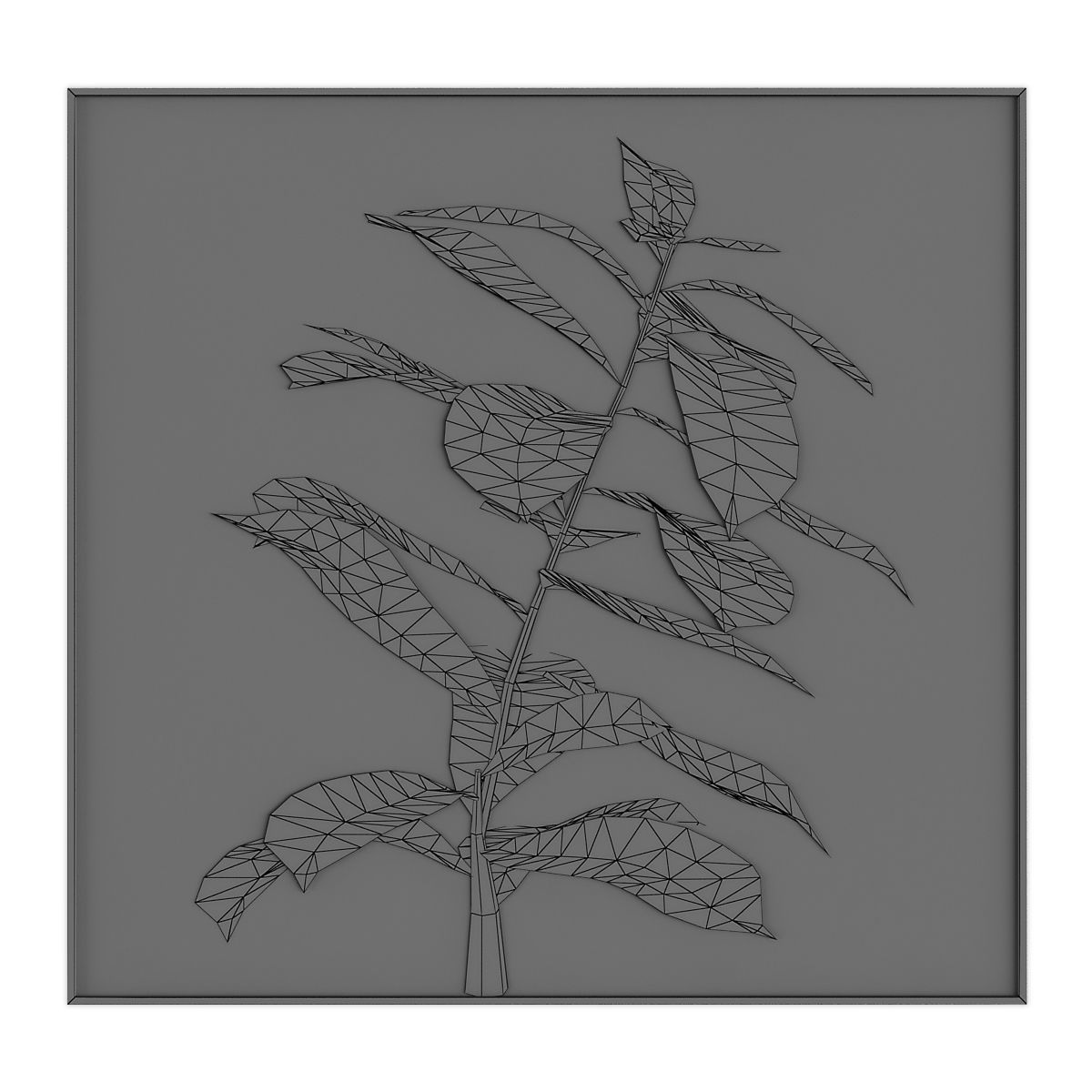 Pictures883 gold starburst wall art Low-poly 3D model_2