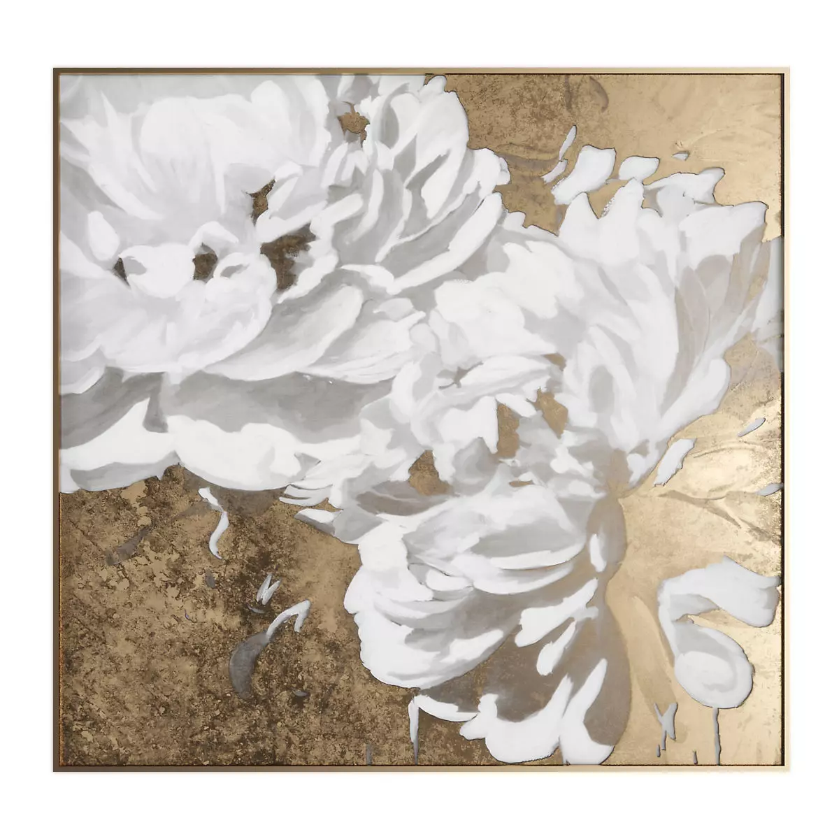Pictures887 gold and roses wall art Low-poly 3D model_0