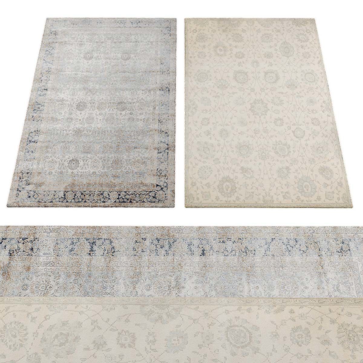 Rugs collection 374 Low-poly 3D model_1