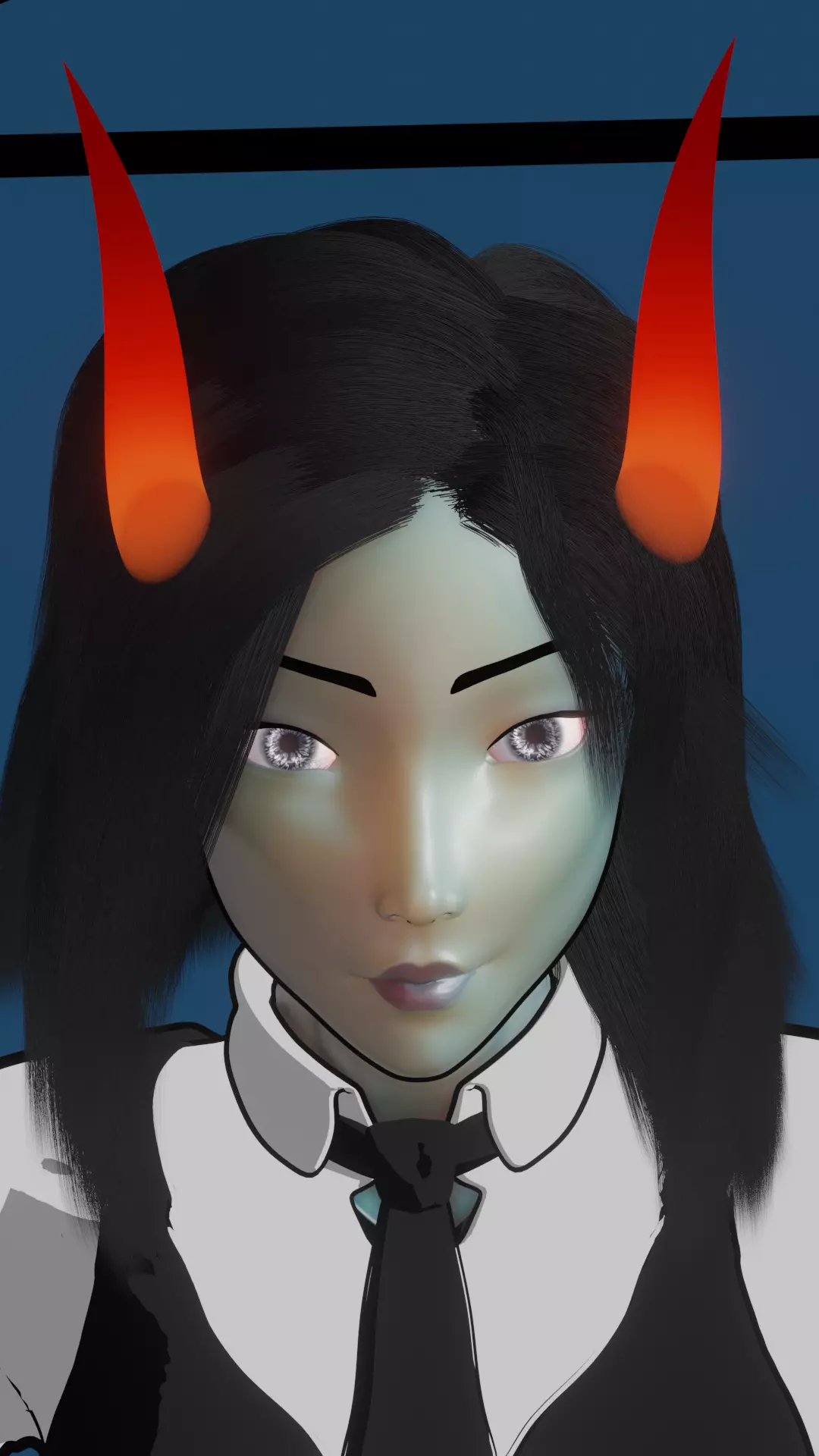 devil girl Free low-poly 3D model