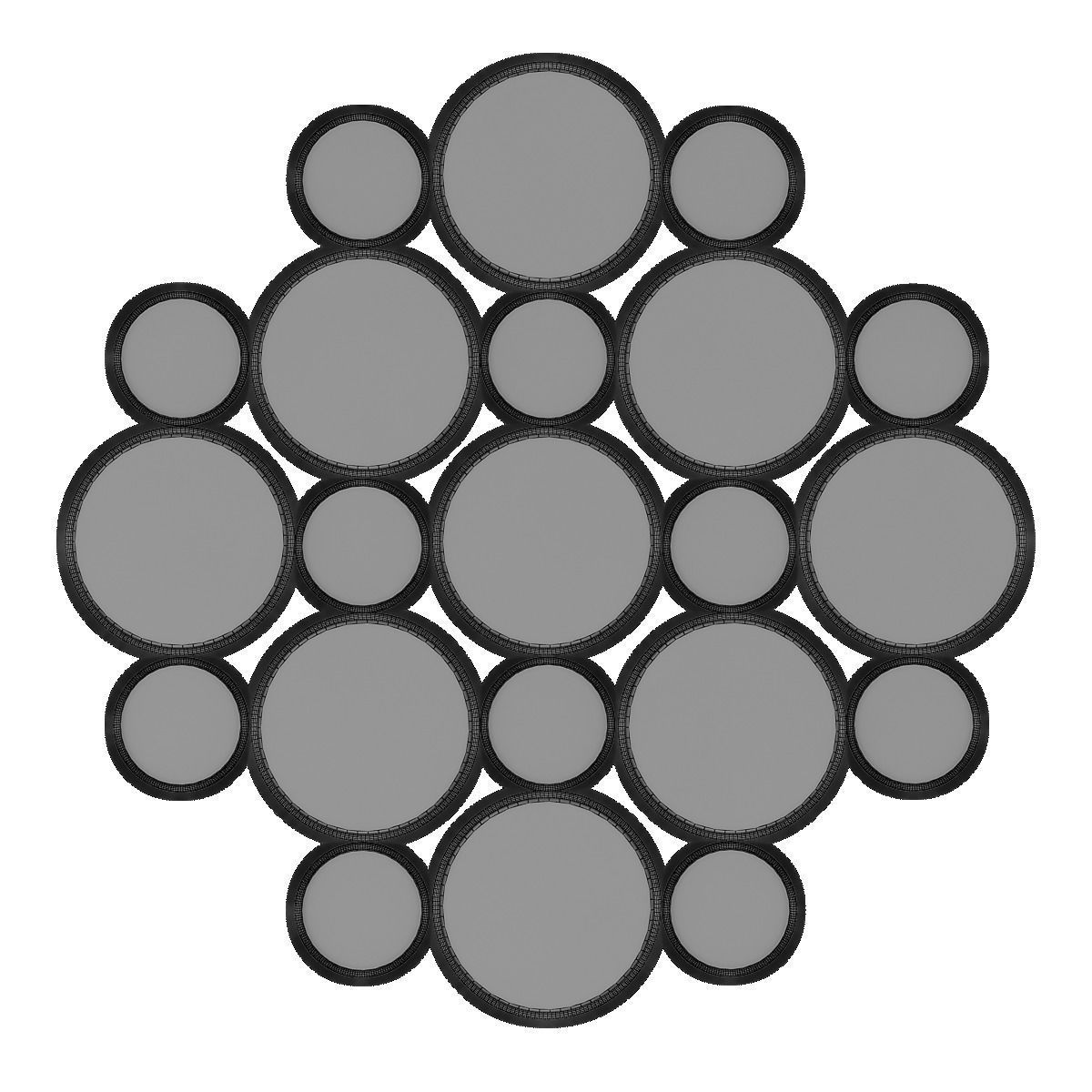 Mirror 011 Low-poly 3D model_1